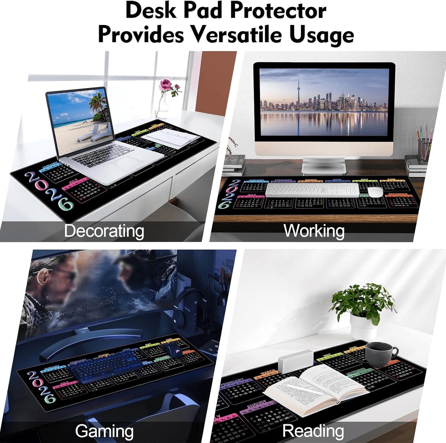 Transform Your Workspace with the XXL Large Gaming Mouse Pad - Ultimate Comfort and Control for Gaming and Office Use (35.4" x 15.7")