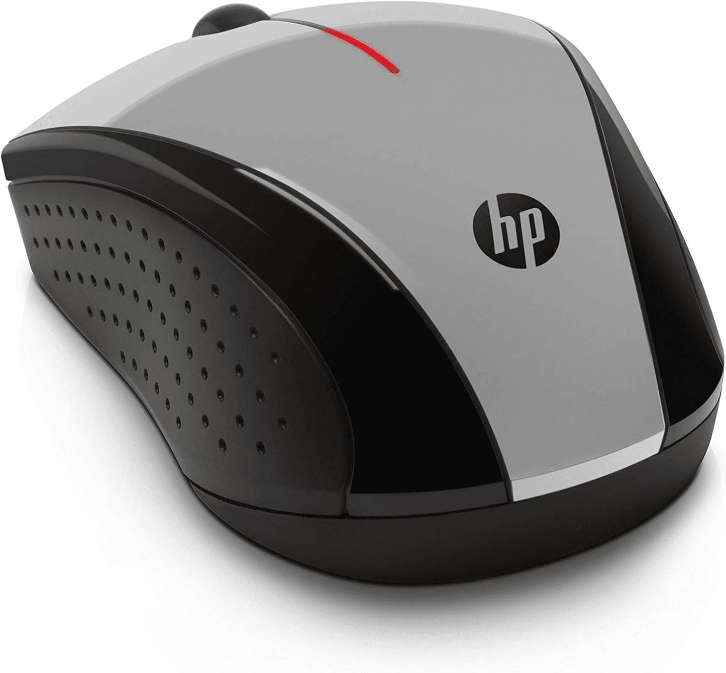 HP X3000 G3 Wireless Mouse Silver, up to 15-Month Battery,Scroll Wheel, Side Grips for Control, Travel-Friendly, Blue LED, Powerful 1600 DPI Optical Sensor, Win XP,8, 11 Compatible (683N9AA#ABL)
