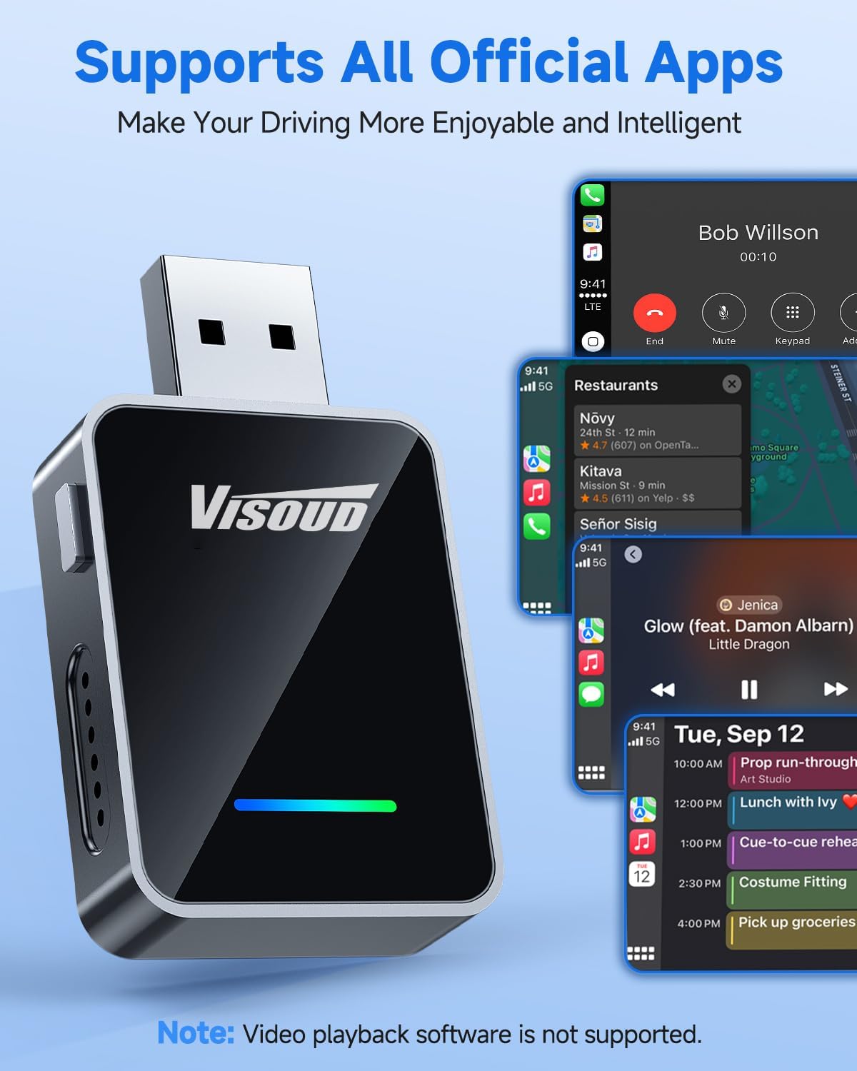 2026 Upgraded Wireless Carplay and Android Auto Adapter
