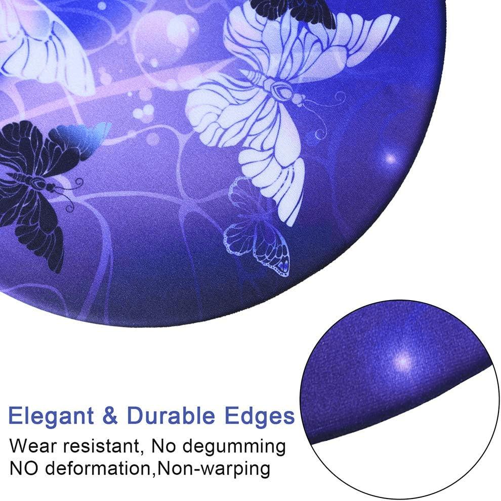 Ergonomic Butterfly Mouse Pad with Gel Wrist Support - Non-Slip, Comfortable & Durable for Home Office Efficiency and Pain Relief