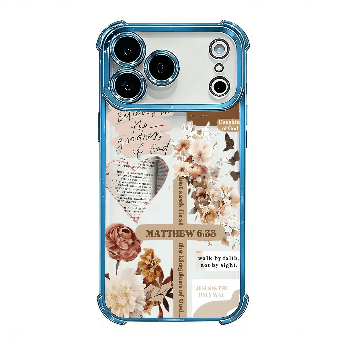 Faith & Grace Cross Pattern Soft TPU Phone Case - Shockproof, Drop-Resistant Rustic Silicone Casing for Iphone 17,16,15,14,13,12,11 Pro Max Air, Women'S Protection Accessory, Phone Accessories (DDSJ260518014)