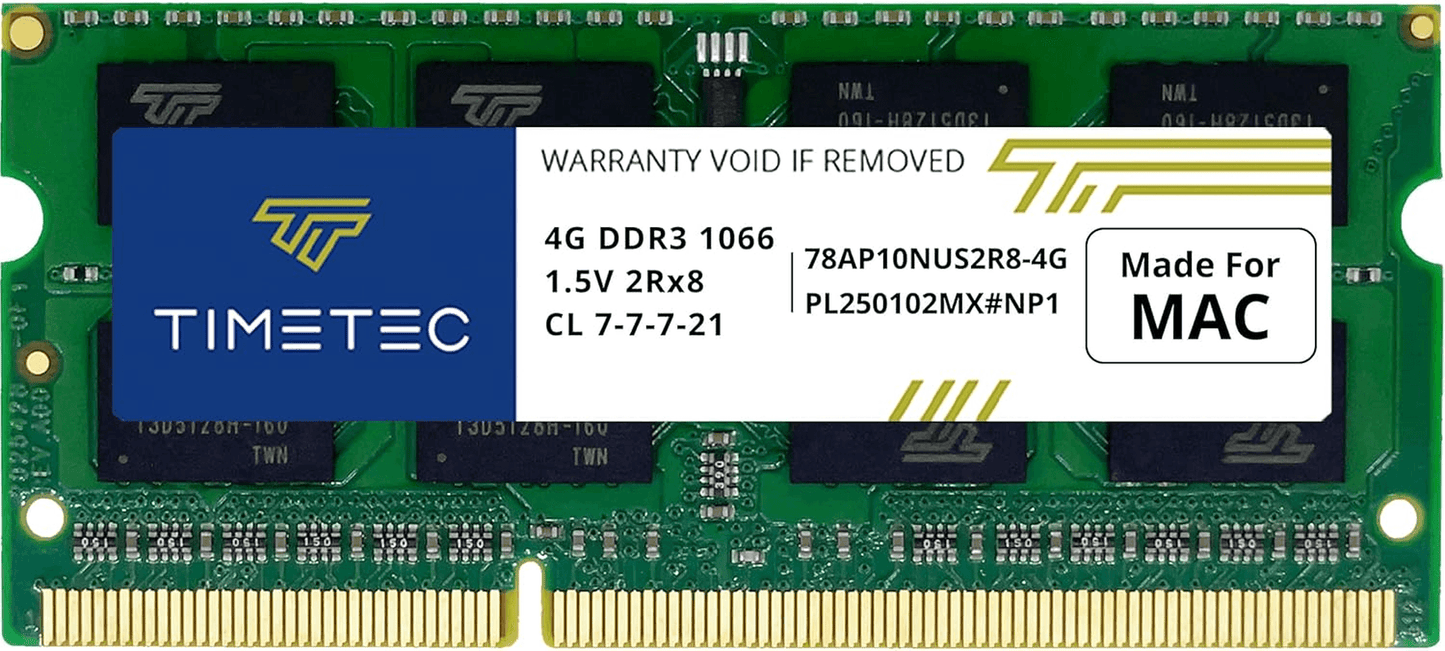 4GB DDR3 1067MHz SODIMM Memory Upgrade for Mac
