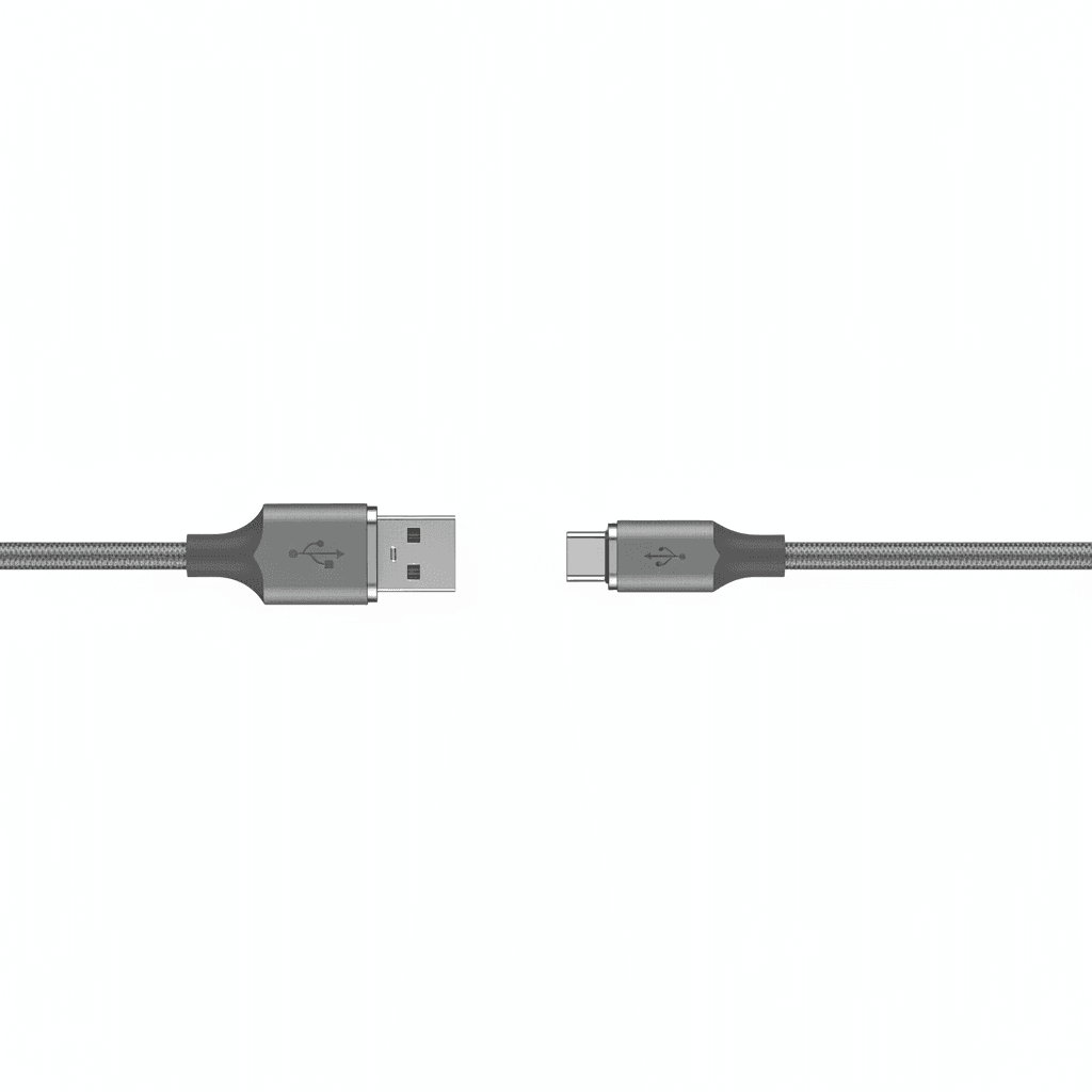 6.6FT USB-B to USB-C Printer Cable Space Grey