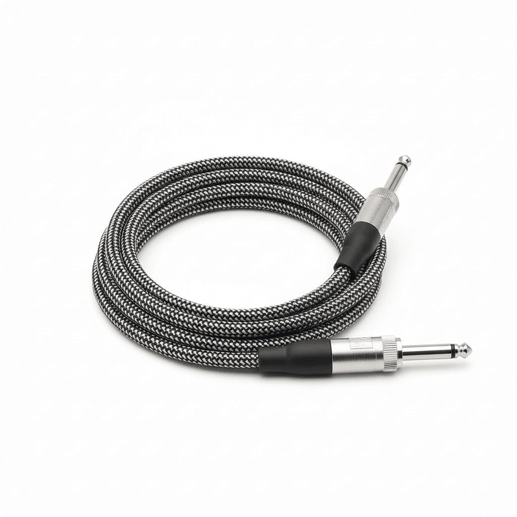 3FT Nylon Braided 1/4 inch TRS Balanced Stereo Audio Cable