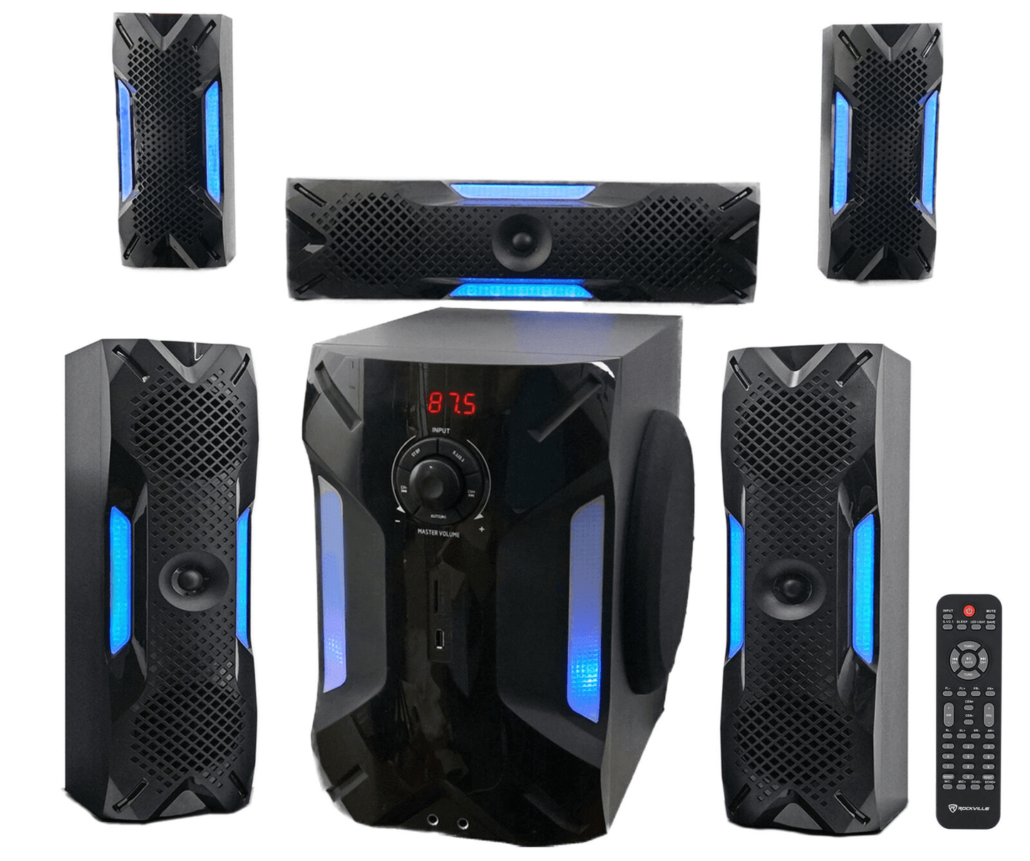 1000W 5.1 Channel Home Theater System with Bluetooth & USB