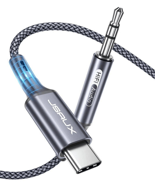 USB C to 3.5mm Audio Aux Cable - 3.3ft Stereo Headphone Cord Compatible with iPhone 17/16/15 Pro Max, Galaxy S24/S23/S22 Ultra, iPad Pro, Pixel 9/8