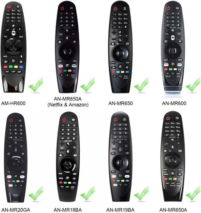 Remote Silicone Case Compatible with LG AN-MR19BA Smart TV Magic Remote Control, Shockproof Protective Cover for LG Smart TV Remote AN-MR18BA/AN-MR650/AN-MR600 (Glow Blue)