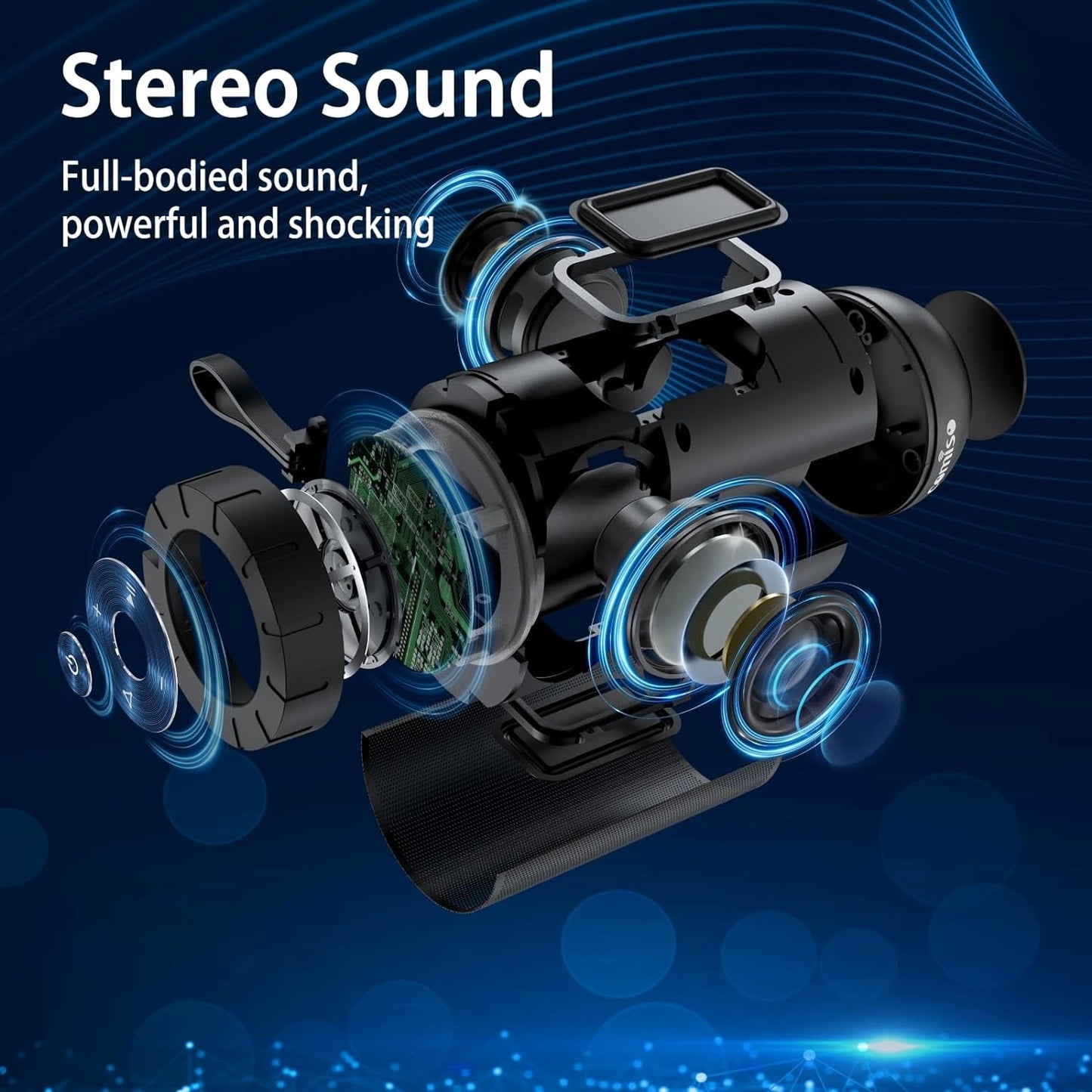 Waterproof Bluetooth Speaker - 360° HD Stereo Sound, Powerful Bass, TWS Pairing, 24H Playtime - Perfect for Home, Outdoor, Camping & Beach - Ideal Gift for Everyone