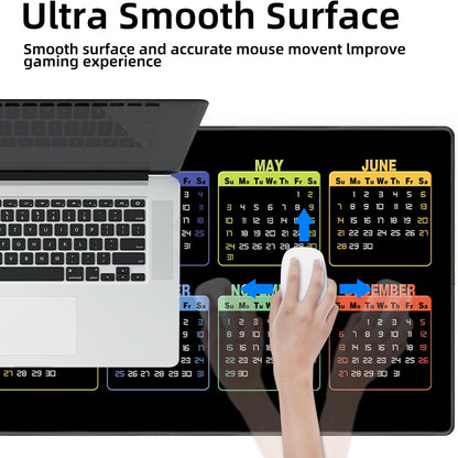 Transform Your Workspace with the XXL Large Gaming Mouse Pad - Ultimate Comfort and Control for Gaming and Office Use (35.4" x 15.7")