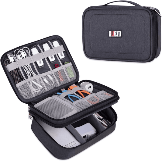 Double Layer Electronic Organizer - Travel Gadget Carry Bag