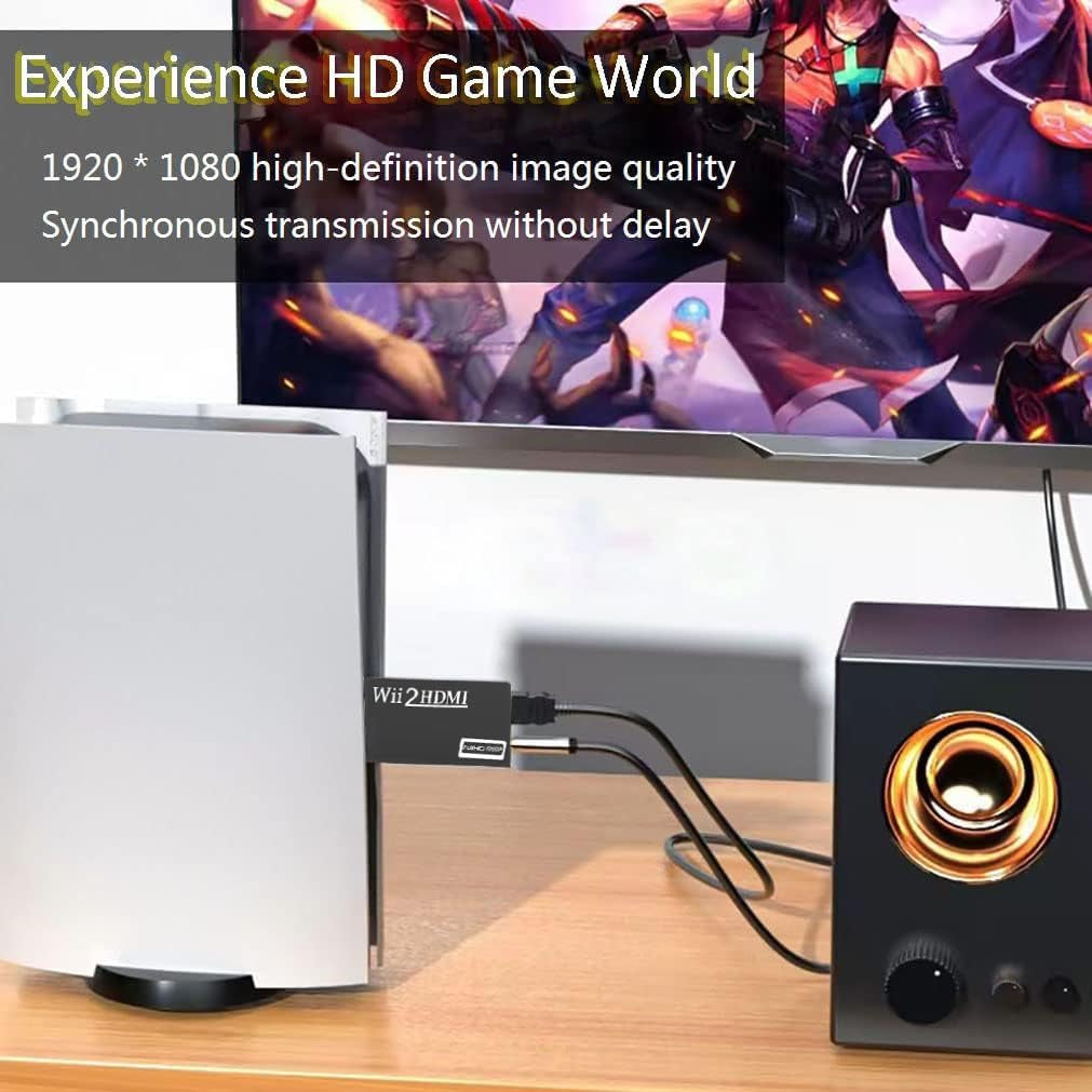 Elevate Your Wii Gaming Experience with Our 1080P HDMI Adapter - Stunning Video & Audio for Ultimate Gameplay!