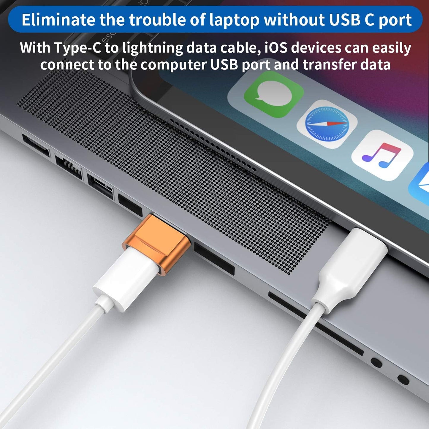 USB C Female to USB Male Adapter (4-Pack) - Versatile Type C to USB A Charger Cable for iPhone 11-15, Samsung Galaxy, iPad, AirPods & Google Pixel