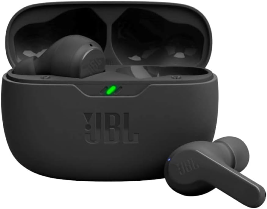 Vibe Beam - True Wireless Earbuds - Black |  Deep Bass Sound, Comfortable Fit, up to 32 8H 24H Total Hours of Battery Life with Speed Charging