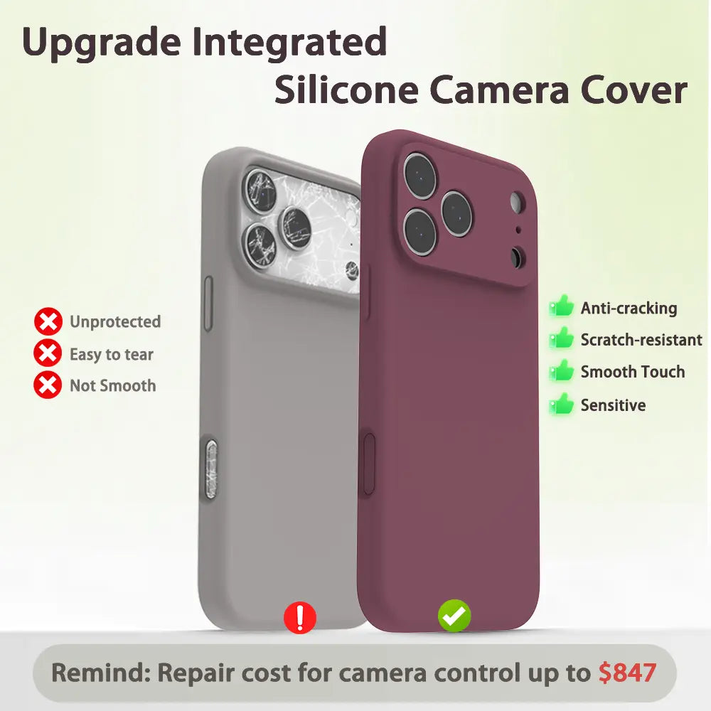 HEXI Cute Liquid Silicone Case for Iphone 17 Series, Soft Touch Slim Shockproof Cover with Full Camera Protection, Microfiber Lining, Girly Morandi Colors