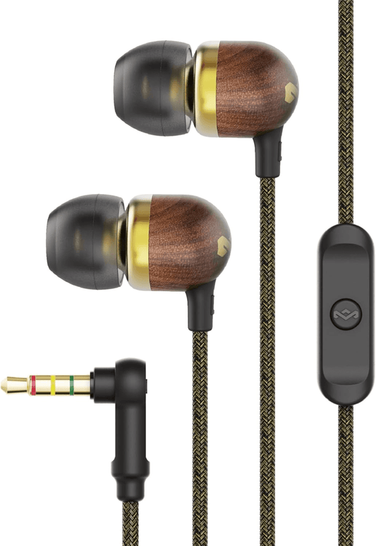 Jamaica Eco-Friendly AUX Wired Earbuds with Mic - Noise-Isolating