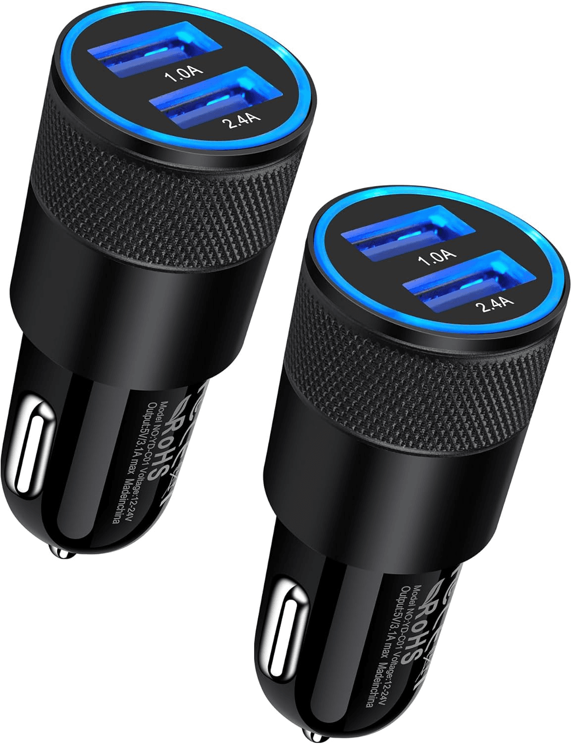 Car Charger Dual Port 3.4A Fast Charge Adapter
