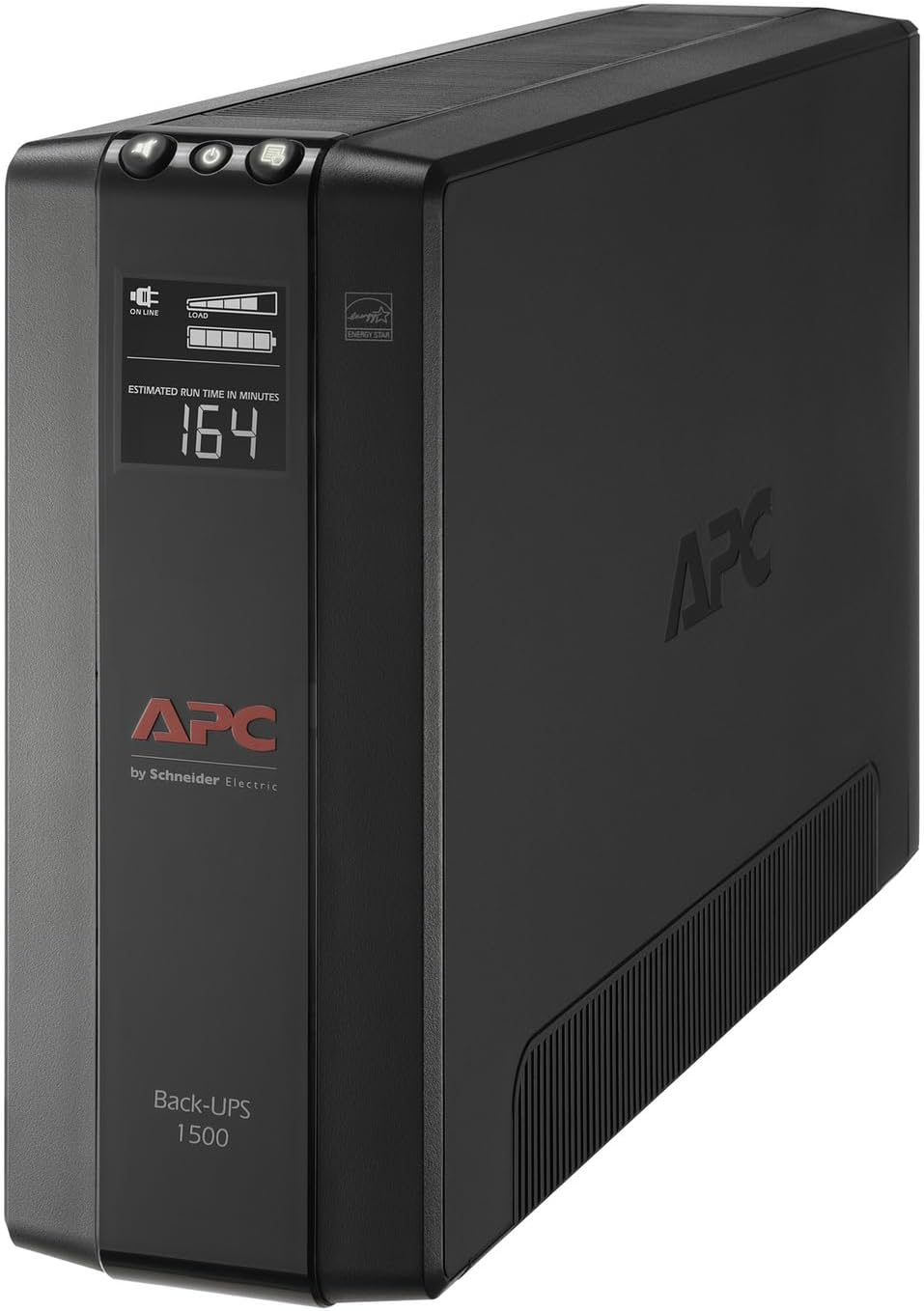 UPS 1500VA/900W Pro UPS Battery Backup for Office Electronics, BX1500M | 1500VA Back-Ups Pro for Home Offices — 10 Outlets, LCD, AVR, Surge Protection, 68-Min Runtime (@100W) for Pcs & Workstations