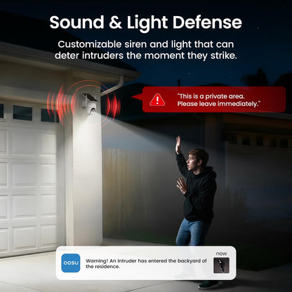 Security Cameras Outdoor Wireless, 4 Cam-Kit, No Subscription Required, Solar-Powered, Home Security Cameras System with 360° Pan & Tilt, Auto Tracking, 2K Color Night Vision, Easy Setup
