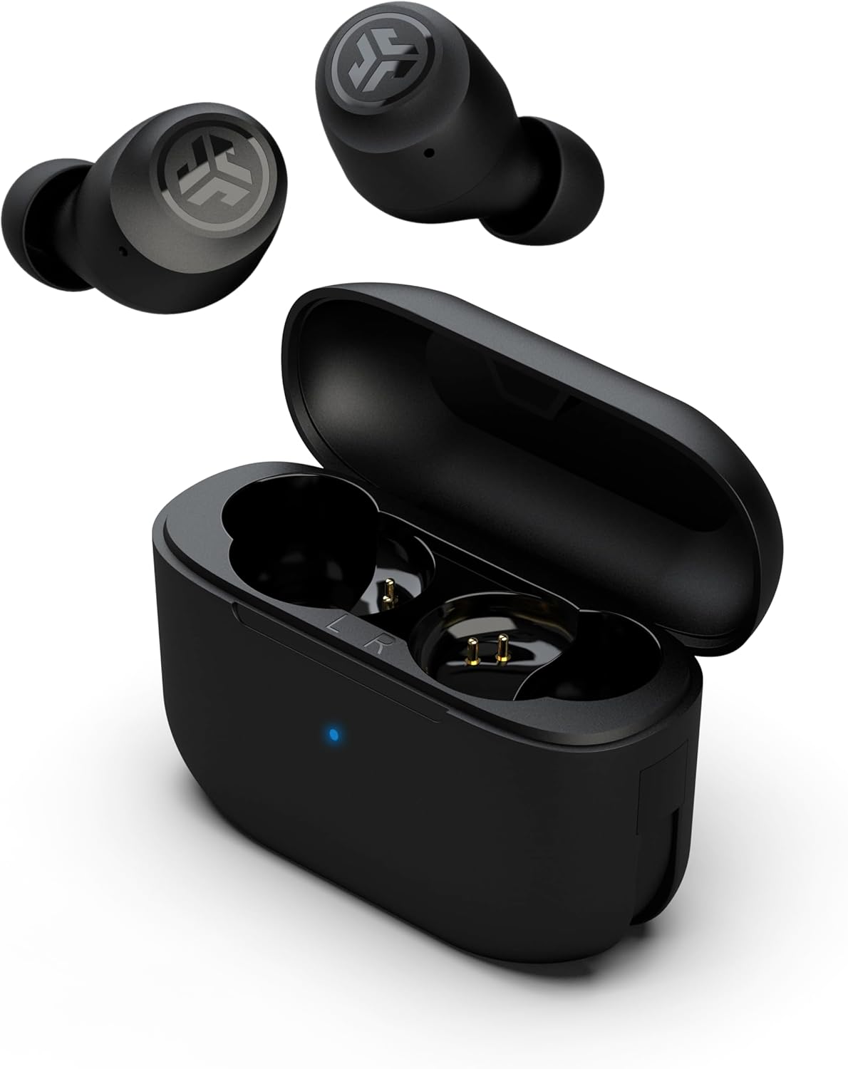 Go Air Pop+ True Wireless Earbuds, in Ear Headphones, Bluetooth Earphones, 35H Playtime Ear Buds, Bluetooth Earbuds with Microphone, USB-C Charging Case, Dual Connect, EQ3 Sound, Black