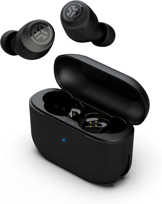 Go Air Pop+ True Wireless Earbuds, in Ear Headphones, Bluetooth Earphones, 35H Playtime Ear Buds, Bluetooth Earbuds with Microphone, USB-C Charging Case, Dual Connect, EQ3 Sound, Black