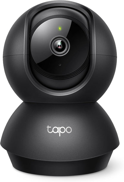 Tapo 1080P Pan/Tilt Security Camera for Baby Monitor, Pet Camera, C201 | Motion Detection, 2-Way Audio, Night Vision, Cloud & SD Card Storage, Works with Alexa & Google Home, Black