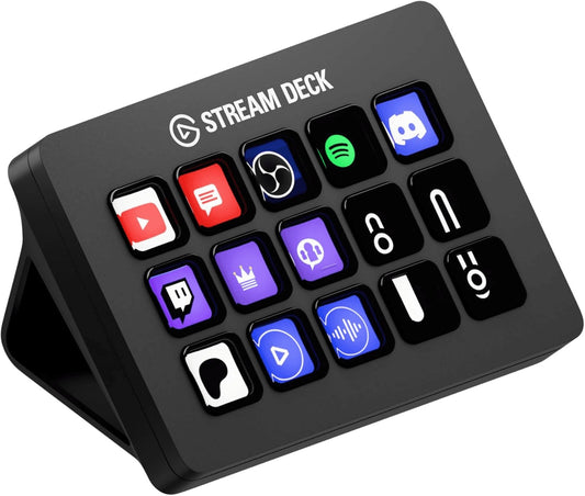 Stream Deck MK.2 - Ultimate Studio Controller with 15 Customizable Macro Keys for OBS, Twitch, YouTube & More - Compatible with Mac & PC