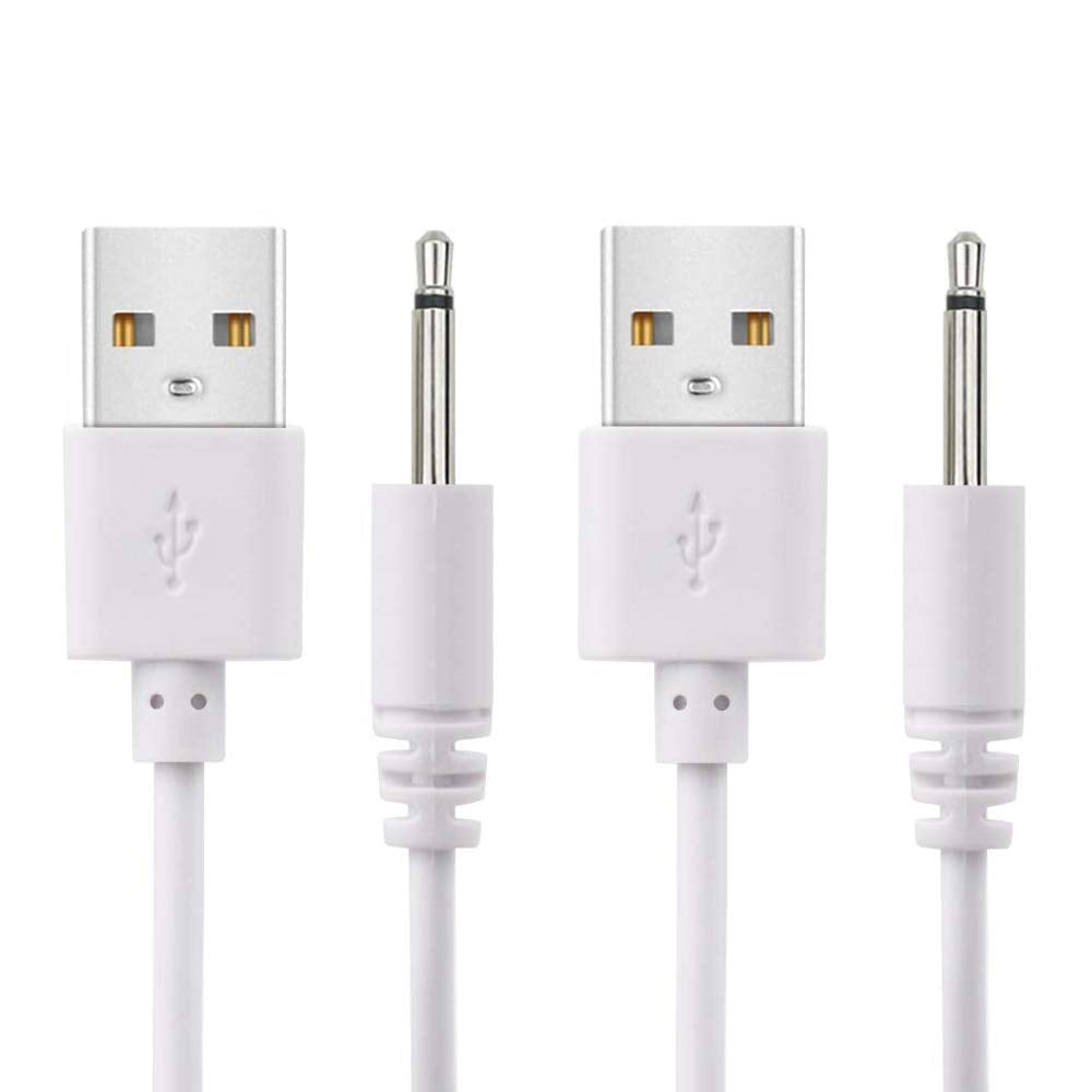 2 Pack 2.7Ft Fast Charging USB to 2.5Mm DC Replacement Cable - Ideal Charger Adapter (Not Barrel Jack)
