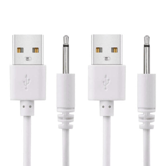 2 Pack 2.7Ft Fast Charging USB to 2.5Mm DC Replacement Cable - Ideal Charger Adapter (Not Barrel Jack)