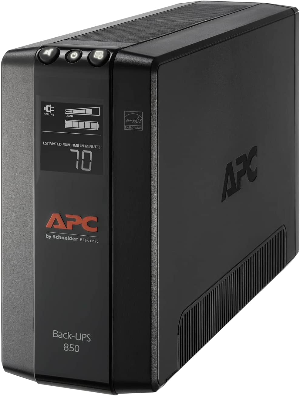 850VA Pro UPS Battery Backup - 8 Outlets, LCD Display, AVR & Surge Protection for Home Offices - 29-Minute Runtime for PCs & Workstations