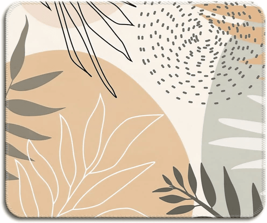 Leaf Abstract Mouse Pad - Premium Textured Non-Slip Design