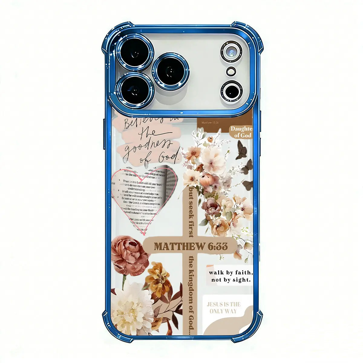 Faith & Grace Cross Pattern Soft TPU Phone Case - Shockproof, Drop-Resistant Rustic Silicone Casing for Iphone 17,16,15,14,13,12,11 Pro Max Air, Women'S Protection Accessory, Phone Accessories (DDSJ260518014)