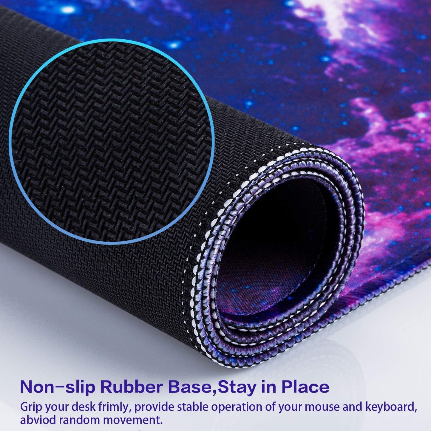 Large Extended Gaming Mouse Pad - 31.5x15.7 Inch Non-Slip Rubber Base Desk Mat for Keyboard and Mouse
