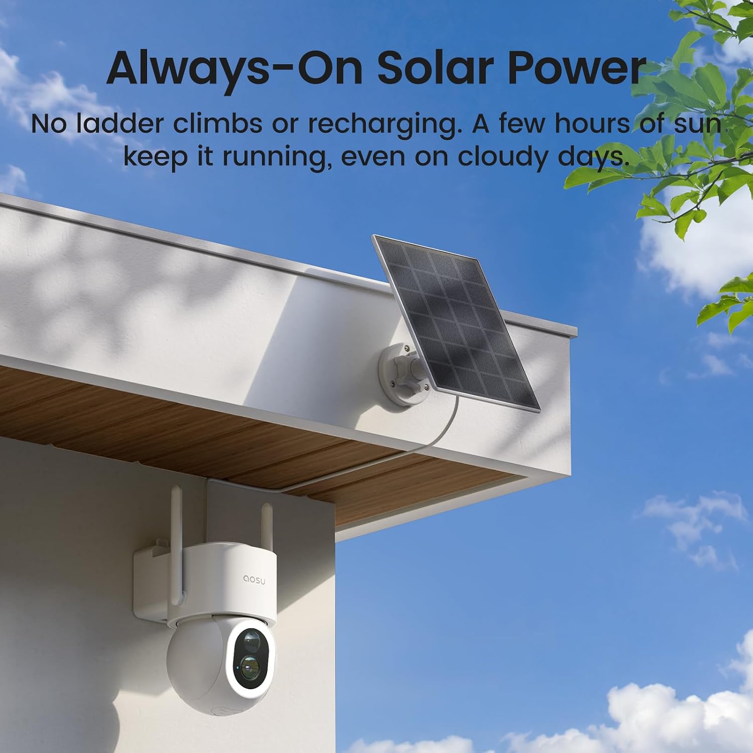Solarcam D1 Max 4-Cam Kit, 4K Solar Security Cameras Wireless Outdoor, 360° PTZ Auto Tracking & Vehicle Detection, Color Night Vision, No Subscription Required, 1TB Expandable Storage
