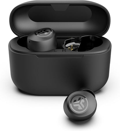 Go Air Pop+ True Wireless Earbuds, in Ear Headphones, Bluetooth Earphones, 35H Playtime Ear Buds, Bluetooth Earbuds with Microphone, USB-C Charging Case, Dual Connect, EQ3 Sound, Black