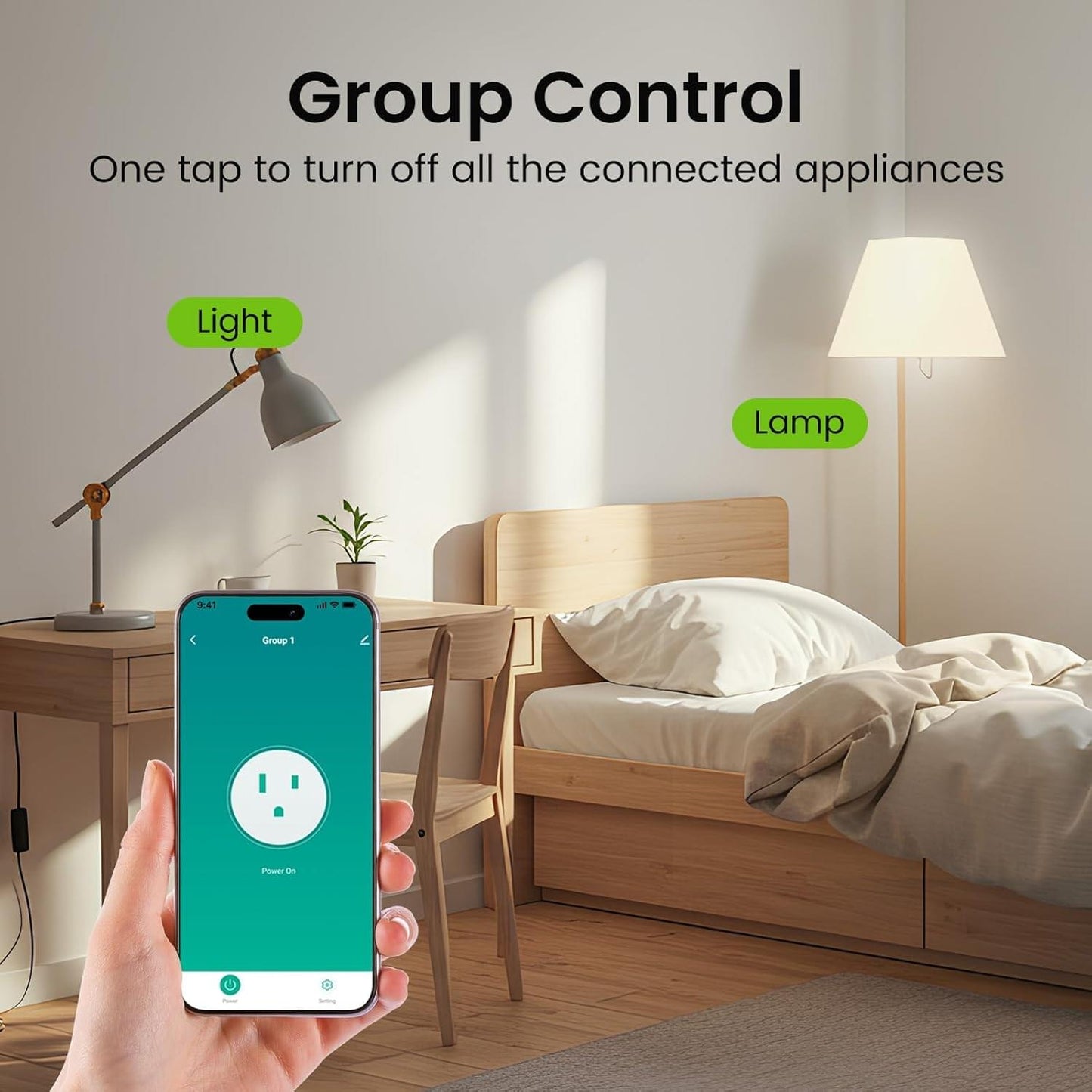 Plug Mini, Wifi Smart Outlet Plug Works with Alexa and Google Home, Timer Outlet with APP Control, 2.4Ghz Network Only, No Hub Required, ETL FCC Listed (4 Pack), White