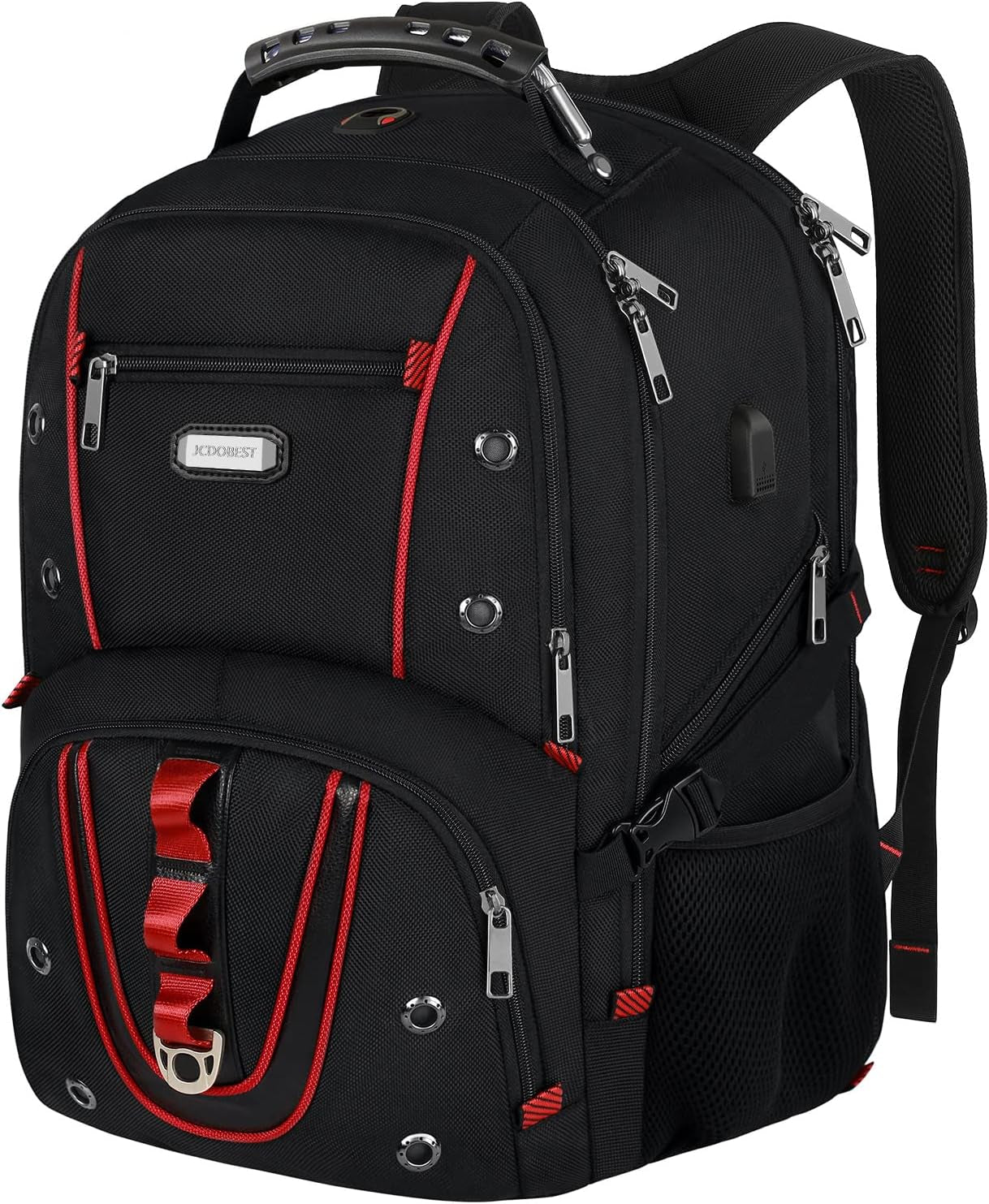 Extra Large Travel Laptop Backpack for Men - 17.3 Inch with USB Charging Port, TSA-Friendly Design, RFID Anti-Theft Pocket, and Durable Heavy-Duty Construction for College Use