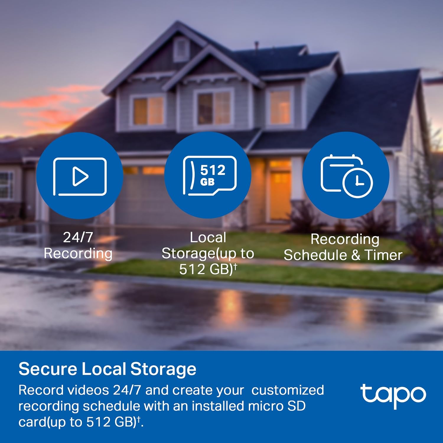 Tapo 1080P Outdoor Wired Pan/Tilt Security Wi-Fi Camera, 360° View, Motion Tracking, Works with Alexa & Google Home, Night Vision, Free AI Detection, Cloud & SD Card Storage(Up to 512GB), Tapo C500…