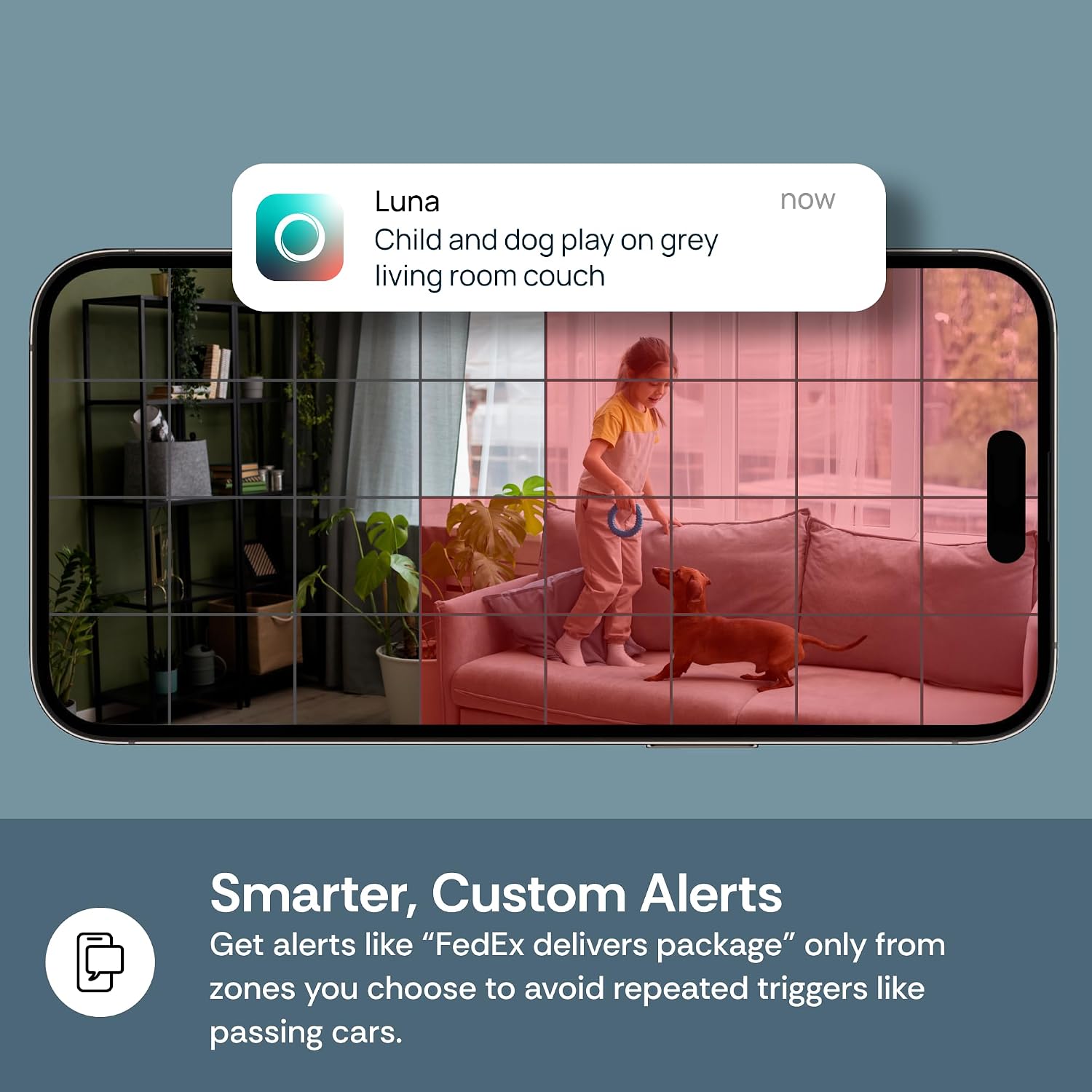 Luna 2K Indoor Cameras for Home Security, 2.4Ghz & 5Ghz Wifi, 360-Degree Pan-Tilt, Built-In Spotlight, Human Auto Tracking, Siren, Pet/Dog/Baby Camera with Phone App, Black (2026 Upgrade Version)