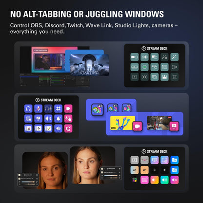 Stream Deck MK.2 - Ultimate Studio Controller with 15 Customizable Macro Keys for OBS, Twitch, YouTube & More - Compatible with Mac & PC