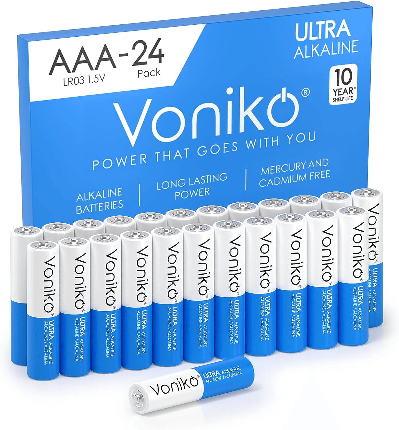 Ultra AAA Batteries 24 Pack - Long-Lasting Alkaline Power