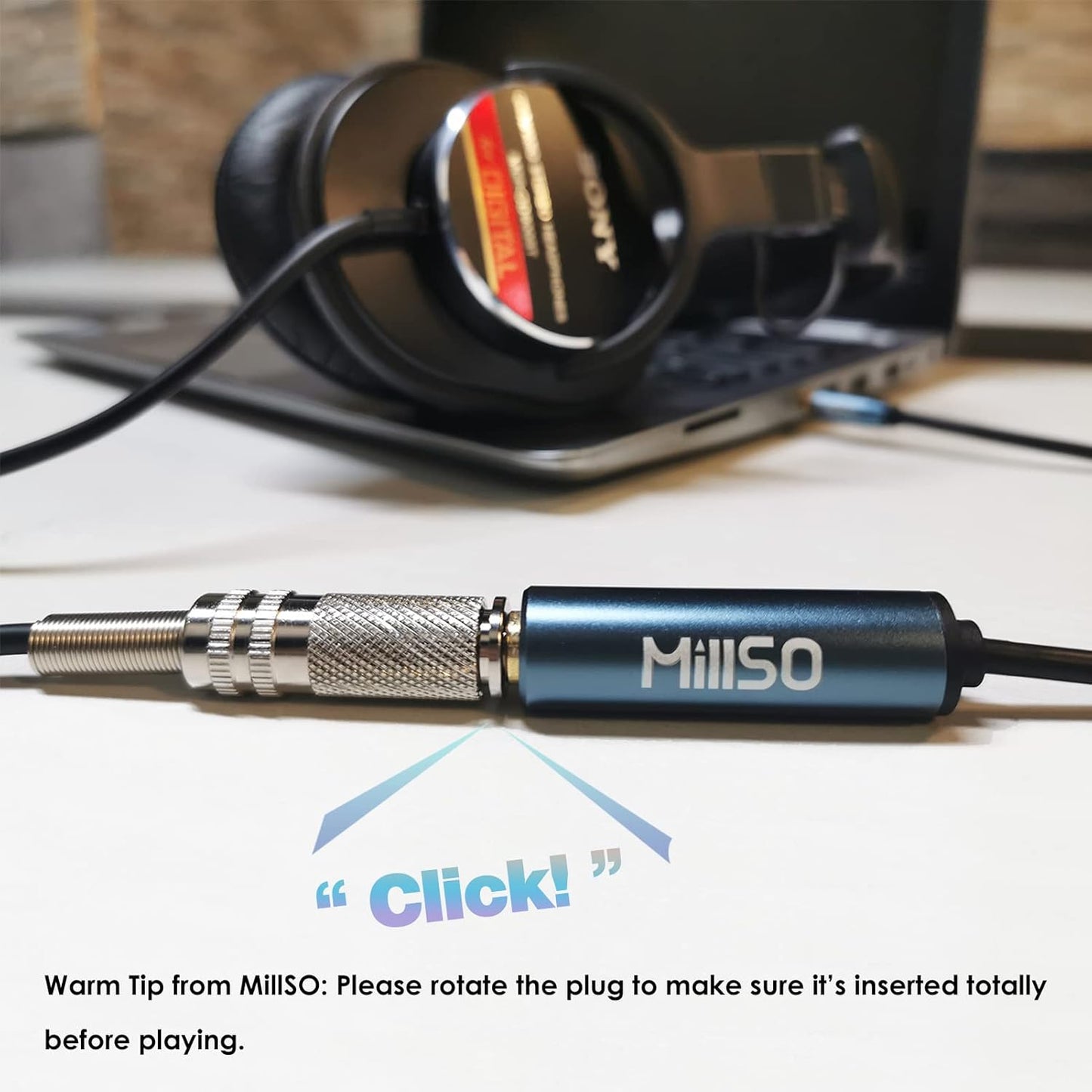 1/4 to 3.5mm Headphone Adapter - 12 Inch Stereo Audio Converter for Amplifiers, Guitars, Pianos & More - Perfect for Phones, Laptops & Headphones