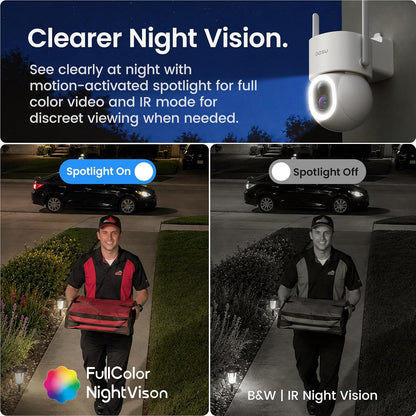 Solarcam D1 Max 4-Cam Kit, 4K Solar Security Cameras Wireless Outdoor, 360° PTZ Auto Tracking & Vehicle Detection, Color Night Vision, No Subscription Required, 1TB Expandable Storage