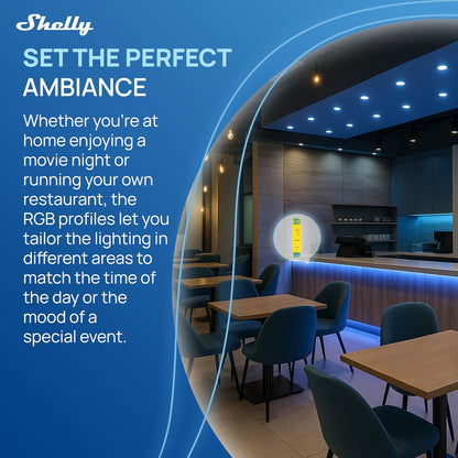 Pro RGBWW PM | Wi-Fi & LAN Smart Remote Control for RGBW Led Strips with Power Metering | Home Automation | No Hub | Compatible with Alexa & Google Home | Ios Android App | Dimming Control
