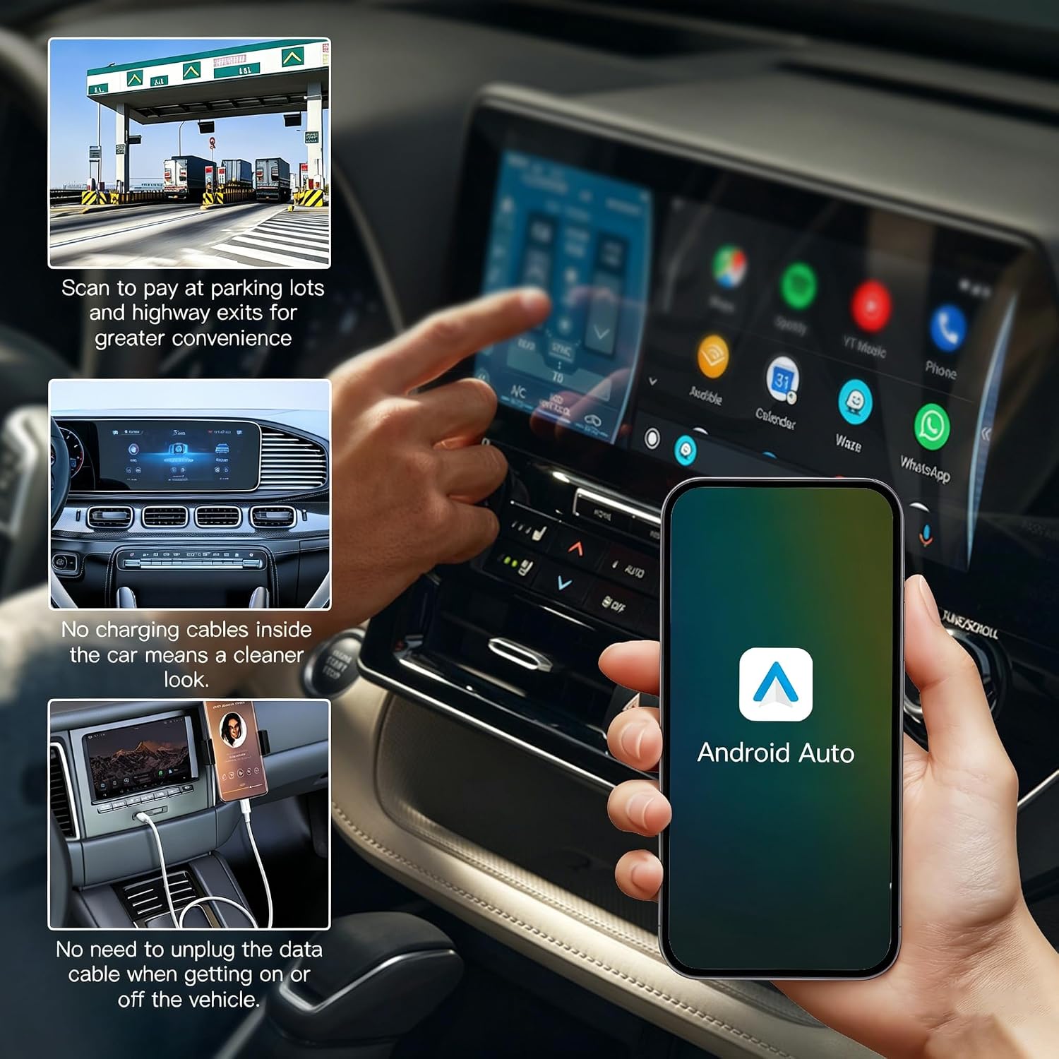 Wireless Car Play Adapter,Usb Dongle Plug & Play Dongle Converts Compatible for Carplay & Android Auto,Fast Auto Connect for Most Cars 2015-2025