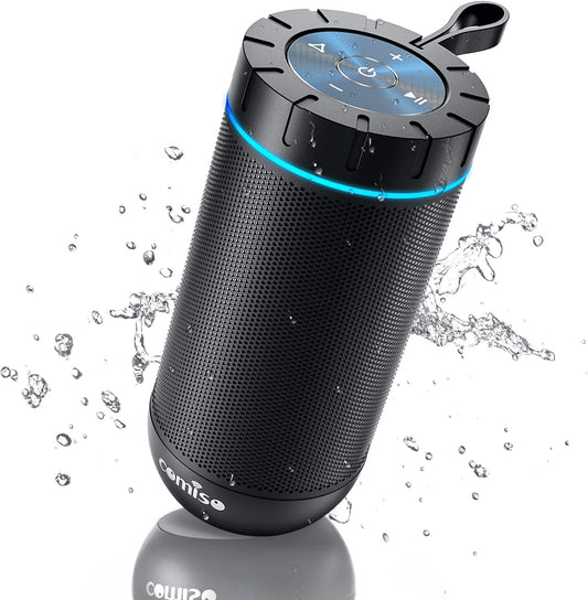 Waterproof Bluetooth Speaker - 360° HD Stereo Sound, Powerful Bass, TWS Pairing, 24H Playtime - Perfect for Home, Outdoor, Camping & Beach - Ideal Gift for Everyone