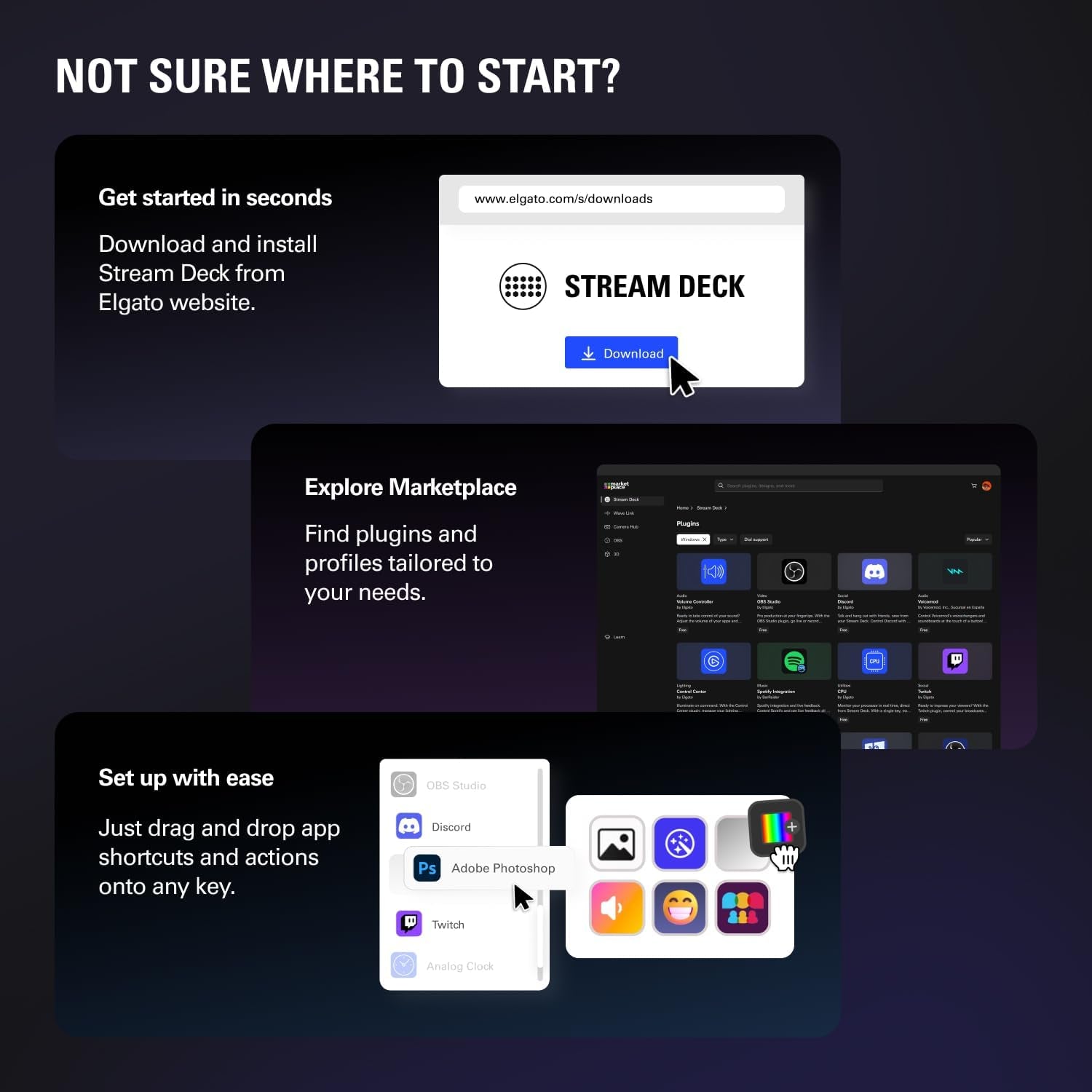 Stream Deck MK.2 - Ultimate Studio Controller with 15 Customizable Macro Keys for OBS, Twitch, YouTube & More - Compatible with Mac & PC