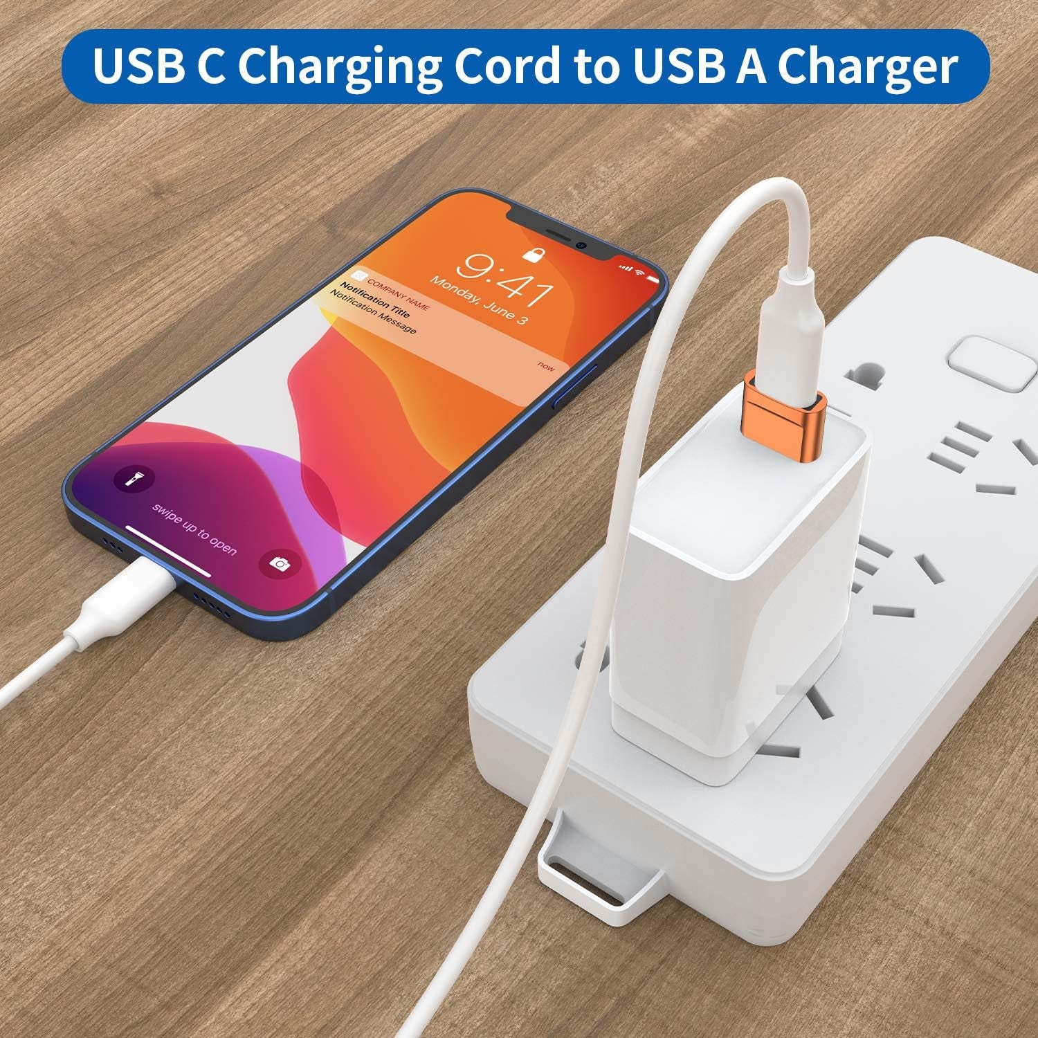 USB C Female to USB Male Adapter (4-Pack) - Versatile Type C to USB A Charger Cable for iPhone 11-15, Samsung Galaxy, iPad, AirPods & Google Pixel
