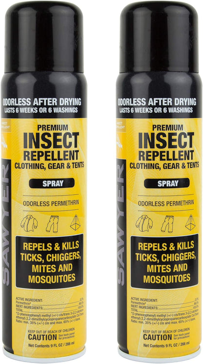 Premium Permethrin Insect Repellent for Clothing, Gear, and Tents Protection
