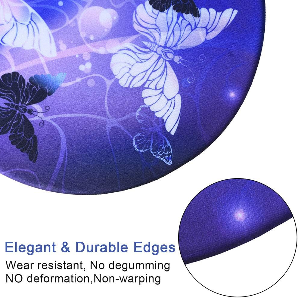 Ergonomic Butterfly Mouse Pad with Gel Wrist Support - Non-Slip, Comfortable & Durable for Home Office Efficiency and Pain Relief