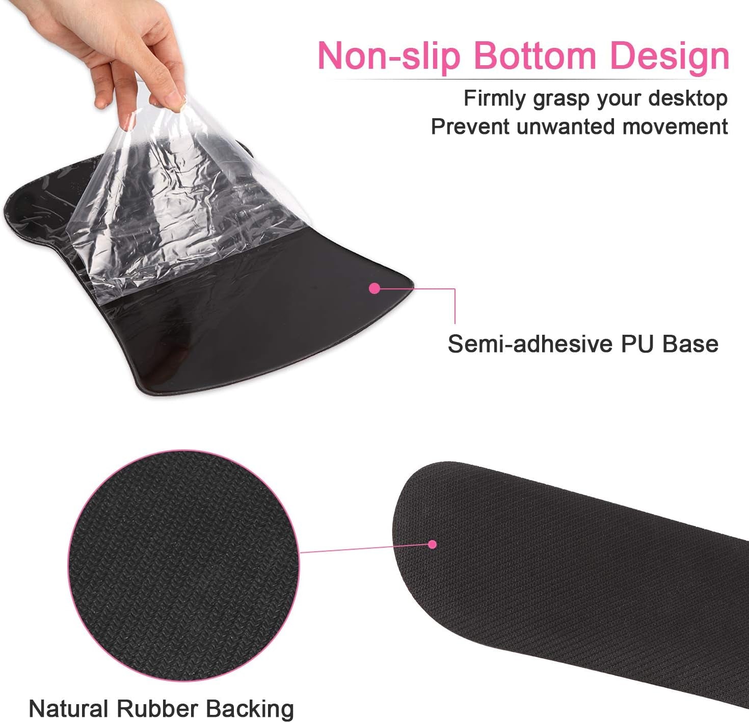 Ergonomic Peony Flower Keyboard & Mouse Wrist Rest Set - Memory Foam Support for Comfort & Pain Relief